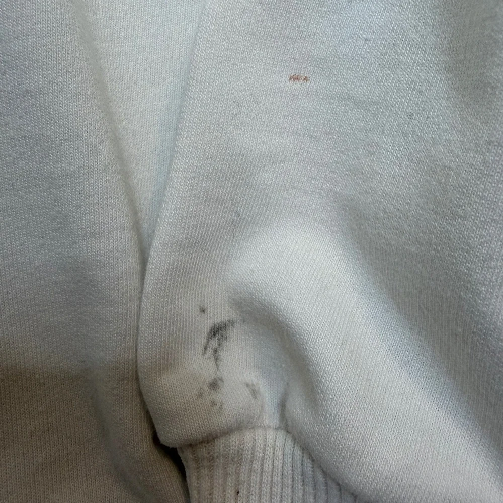 VTG Nike Sweatshirt Women M‎ White Embroidered Swoosh Logo Crewneck Pullover 90s